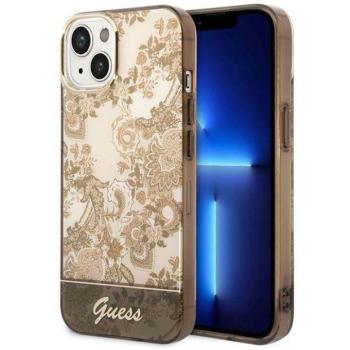Guess GUHCP14SHGPLHC iPhone 14 6.1&quot; okkersárga keménytok Porcelán kollekció kép