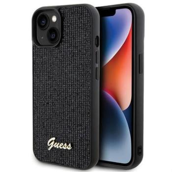 Guess GUHCP14SPMSDGSK Disco Metal Script tok iPhone 13 / 14 / 15 - fekete kép