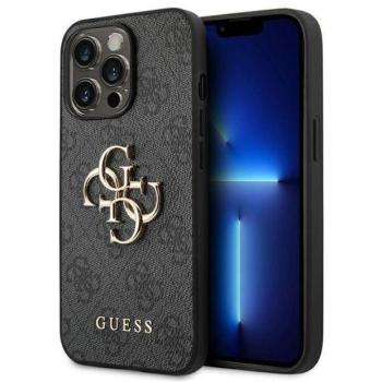 Guess GUHCP14X4GMGGR iPhone 14 Pro Max 6,7&quot; szürke 4G nagy fém logós keménytok kép