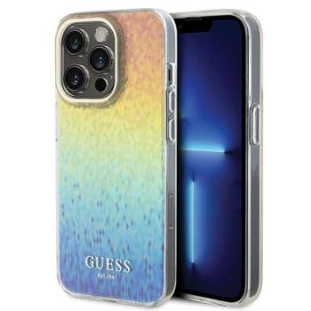 Guess GUHCP14XHDECMI iPhone 14 Pro Max 6.7&quot; sokszínű keménytok IML Facettált tükör diszkó irizáló tükör kép