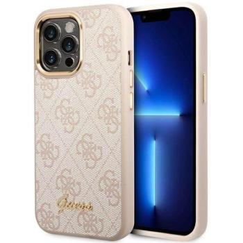 Guess GUHCP14XHG4SHP iPhone 14 Pro Max 6,7&quot; rózsaszín 4G Vintage arany logós keménytok kép