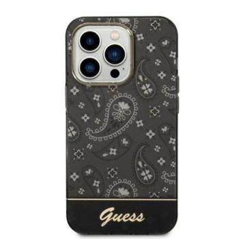Guess GUHCP14XHGBNHK iPhone 14 Pro Max 6,7&quot; fekete Bandana Paisley keménytok kép