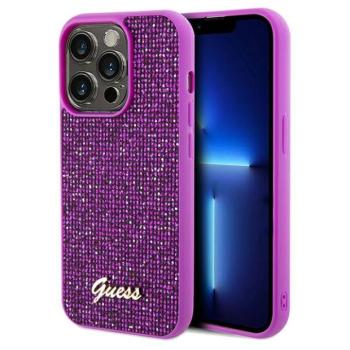 Guess GUHCP14XPMSDGSF iPhone 14 Pro Max 6.7&quot; fukszia keménytok Disco Metal Script iPhone 14 Pro Max 6.7&quot; fukszia keménytok kép