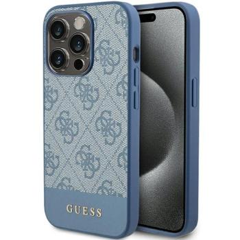Guess GUHCP15LG4GLBL iPhone 15 Pro 6.1&quot; kék keménytok 4G Stripe kollekció kép
