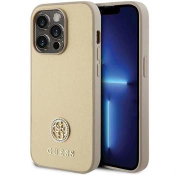 Guess GUHCP15LPS4DGPD Strass Metal Logo tok iPhone 15 Pro - arany kép