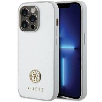 Guess GUHCP15LPS4DGPS Strass Metal Logo tok iPhone 15 Pro - ezüst kép