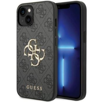 Guess GUHCP15M4GMGGR iPhone 15 Plus / 14 Plus 6.7&quot; szürke keménytok Big Metal Logo szürke keménytok kép