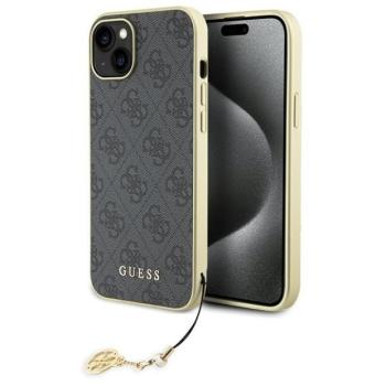 Guess GUHCP15MGF4GGR iPhone 15 Plus / 14 Plus 6.7&quot; szürke keménytok Charms kollekció kép