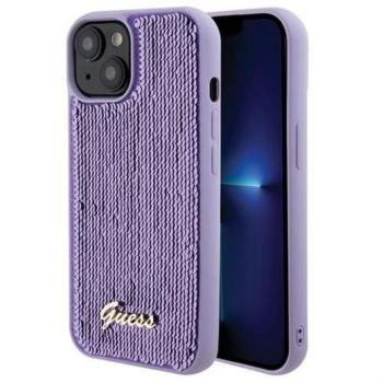 Guess GUHCP15SPSFDGSU Sequin Script Metal tok iPhone 13 / 14 / 15 - lila kép