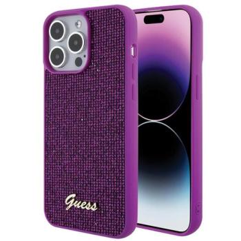 Guess GUHCP15XPMSDGSF iPhone 15 Pro Max 6.7&quot; fukszia keménytok Disco Metal Script iPhone 15 Pro Max 6.7&quot; fukszia keménytok kép