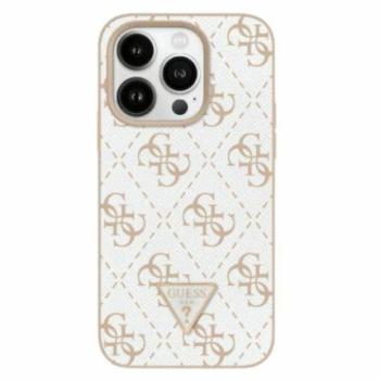 Guess GUHCP16LPG4GPH New 4G Triangle keménytok iPhone 16 Pro - fehér kép