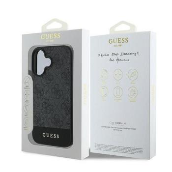 Guess GUHCP16MG4GLGR 4G Bottom Stripe tok iPhone 16 Plus - fekete kép