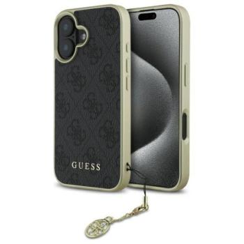 Guess GUHCP16MGF4GGR 4G Charms Collection keménytok iPhone 16 Plus - fekete kép