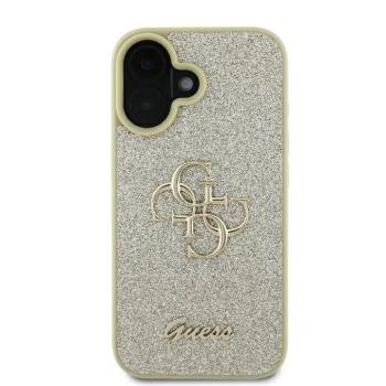 Guess GUHCP16MHG4SGD Fixed Glitter Big 4G tok iPhone 16 Plus - arany színű kép