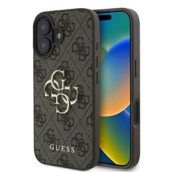 Guess GUHCP16S4GMGBR 4G Big Logo keménytok iPhone 16 - barna kép