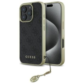 Guess GUHCP16XGF4GGR 4G Charms Collection keménytok iPhone 16 Pro Max - fekete kép