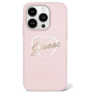 Guess GUHCP16XHCHGSPP IML Heart keménytok iPhone 16 Pro Max - rózsaszín kép
