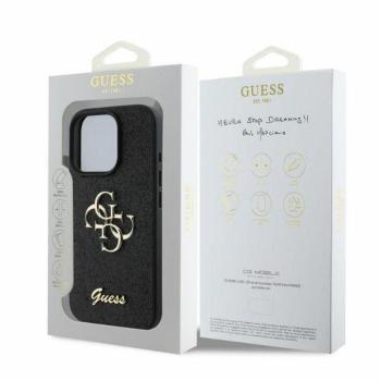 Guess GUHCP16XHG4SGK Fixed Glitter Big 4G tok iPhone 16 Pro Max - fekete kép