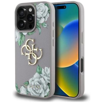 Guess GUHCP16XPGROP4MU Grained Roses Big 4G Logo tok iPhone 16 Pro Max - fáradt lila kép