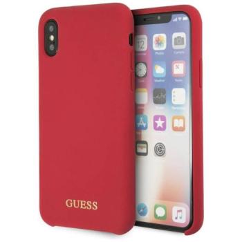 Guess GUHCPXLSGLRE Silicone tok iPhone X/XS - piros kép