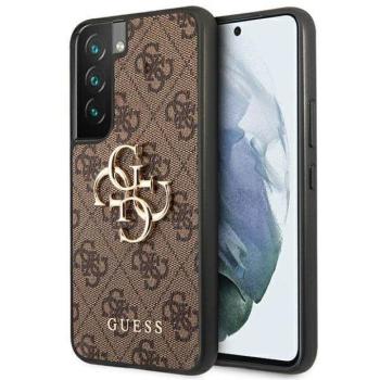 Guess GUHCS22S4GMGBR S901 S22 barna 4G nagy fém logós keménytok kép