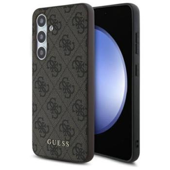 Guess GUHCS24FEG4GFBR 4G Metal Gold Logo keménytok Samsung Galaxy S24 FE - barna kép