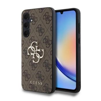 Guess GUHCSA354GMGBR 4G Big Metal Logo keménytok Samsung Galaxy A35 - barna kép