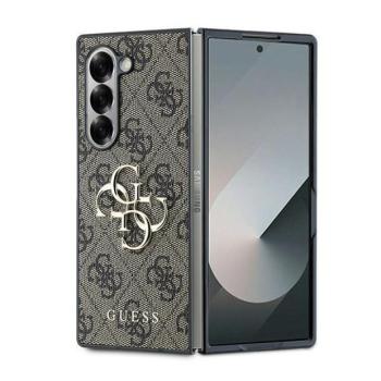 Guess GUHCZFD64GMGBR Leather 4G Metal Logo tok Samsung Galaxy Z Fold6 F956 - barna kép