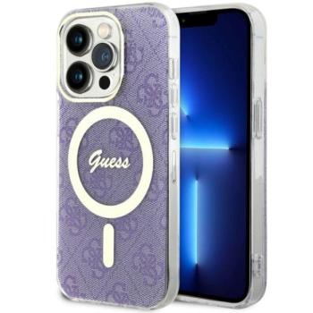 Guess GUHMP14LH4STU iPhone 14 Pro 6.1&quot; lila keménytok 4G MagSafe kép