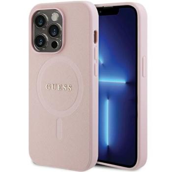 Guess GUHMP14LPSAHMCP iPhone 14 Pro 6,1&quot; rózsaszín keménytok Saffiano MagSafe kép