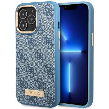 Guess GUHMP14LU4GPRB iPhone 14 Pro 6.1&quot; kék keménytok 4G Logo Plate MagSafe kép