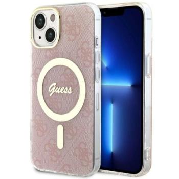 Guess GUHMP14MH4STP iPhone 14 Plus 6.7" rózsaszín keménytok 4G MagSafe kép