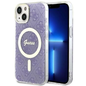 Guess GUHMP14MH4STU iPhone 14 Plus / 15 Plus 6.7&quot; lila keménytok 4G MagSafe kép