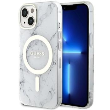 Guess GUHMP14MPCUMAH iPhone 14 Plus 6.7&quot; fehér keménytok Márvány MagSafe márvány tok kép