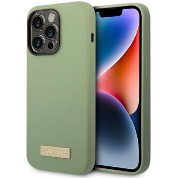 Guess GUHMP14XSBPLA iPhone 14 Pro Max 6.7&quot; zöld/khaki keménytok Szilikon logós lemez MagSafe kép