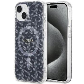 Guess GUHMP15SHGCUSTGK iPhone 15 6.1&quot; fekete keménytok IML GCube MagSafe IML GCube MagSafe kép