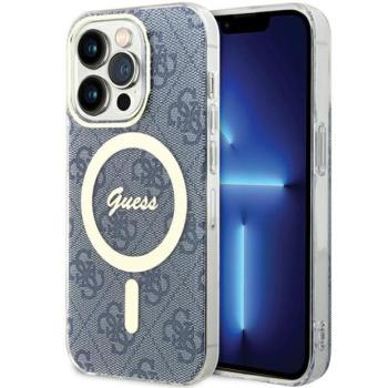 Guess GUHMP15XH4STB iPhone 15 Pro Max 6.7&quot; kék keménytok IML 4G MagSafe kép