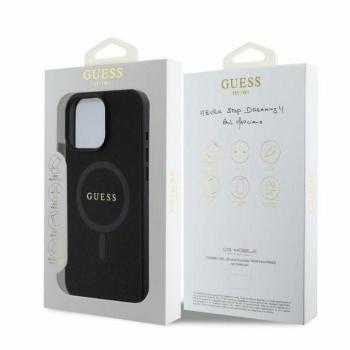 Guess GUHMP16LPSAHMCK Saffiano Classic Logo MagSafe-kompatibilis tok iPhone 16 Pro - fekete kép