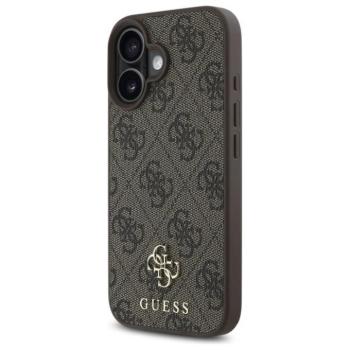 Guess GUHMP16SP4SM4MW 4G Small and Classic MagSafe-kompatibilis tok iPhone 16 - barna kép
