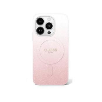 Guess GUHMP16XHGRCELP IML Glitter Gradient MagSafe keménytok iPhone 16 Pro Max - rózsaszín kép