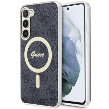 Guess GUHMS23MH4STK Samsung Galaxy S23+ S916 fekete keménytok 4G MagSafe kép