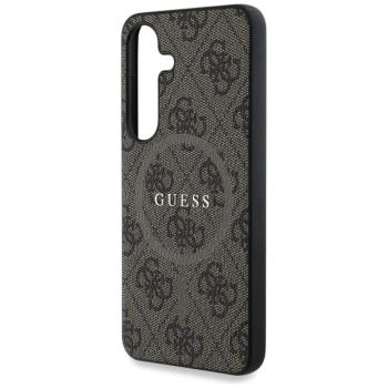 Guess GUHMS25MG4GFRW 4G Ring Classic Logo MagSafe-kompatibilis tok Samsung Galaxy S25 Plus - barna kép