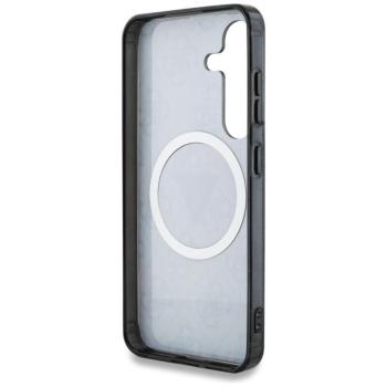 Guess GUHMS25MHG4PRTGK IML Metal Glitter 4G Circle Triangle MagSafe-kompatibilis tok Samsung Galaxy S25 Plus - fekete kép