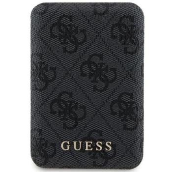 Guess GUPB5FP4EMGK 4G Leather Metal Logo MagSafe powerbank 15W 5000mAh - fekete kép