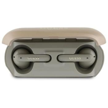 Guess GUTWSC2MCDSD Elongated Metallic Classic Printed Logo TWS bluetooth vezeték nélküli fülhallgató - arany színű kép