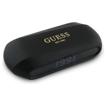 Guess GUTWSC2MCDSK Elongated Metalic Printed Logo TWS Bluetooth vezeték nélküli fülhallgató - fekete kép
