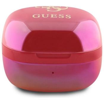 Guess GUTWSJ144ESF Mini Iridescent 4G Printed Logo TWS bluetooth vezeték nélküli fülhallgató - rózsaszín kép