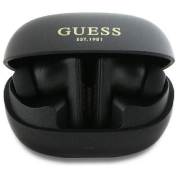 Guess GUTWST88MCTGK Capsule Printed Logo TWS Bluetooth vezeték nélküli fülhallgató - fekete kép