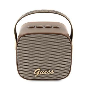 Guess Hangszóró Bluetooth GUWSB2P4SMW hangszóró mini brązowy/bown 4G Bőr Script Logo szíj kép