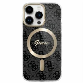 Guess IML 4G MagSafe iPhone 16 Pro Max MagSafe kemény hátlap tok, fekete GUHMP16XH4STK kép